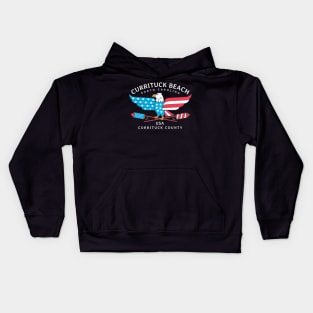 Currituck Beach, NC Summer Patriotic Pride Fourth of July Kids Hoodie